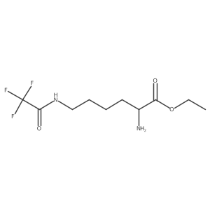 ethyl (2S)-2-amino-6-(trifluoroacetamido)hexanoate结构式