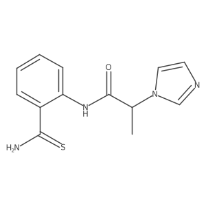 N-[2-(Aminothioxomethyl)phenyl]-I+/--methyl-1H-imidazole-1-acetamide Structure