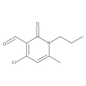 4-Chloro-6-methyl-2-oxo-1-propyl-1,2-dihydropyridine-3-carbaldehyde结构式