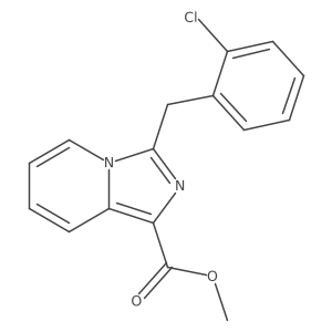 Methyl 3-[(2-chlorophenyl)methyl]imidazo[1,5-a]pyridine-1-carboxylate Structure
