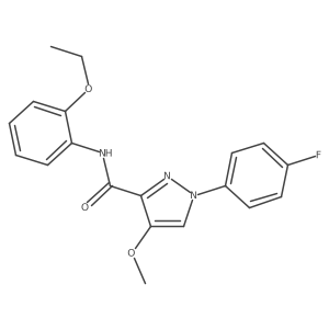 N-(2-ethoxyphenyl)-1-(4-fluorophenyl)-4-methoxy-1H-pyrazole-3-carboxamide Structure