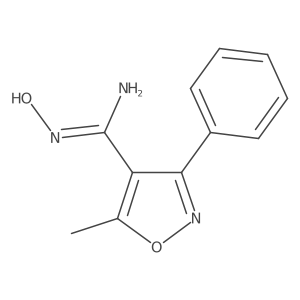 N-Hydroxy-5-methyl-3-phenyl-4-isoxazolecarboximidamide结构式