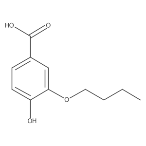 3-Butoxy-4-hydroxybenzoic acid结构式