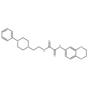 N1-(2,3-dihydrobenzo[b][1,4]dioxin-6-yl)-N2-(2-(4-phenylpiperazin-1-yl)ethyl)oxalamide结构式