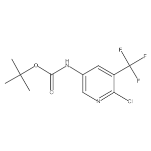 tert-butyl N-[6-chloro-5-(trifluoromethyl)pyridin-3-yl]carbamate Structure