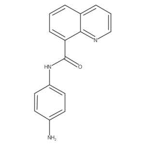 N-(4-aminophenyl)quinoline-8-carboxamide结构式