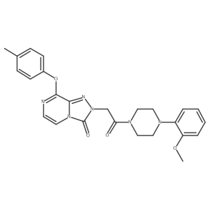2-{2-[4-(2-methoxyphenyl)piperazin-1-yl]-2-oxoethyl}-8-(4-methylphenoxy)-2H,3H-[1,2,4]triazolo[4,3-a]pyrazin-3-one Structure
