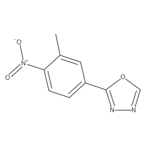Cc1cc(-c2nnco2)ccc1[N+](=O)[O-]结构式