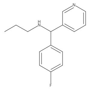 [(4-Fluorophenyl)(pyridin-3-yl)methyl](propyl)amine Structure