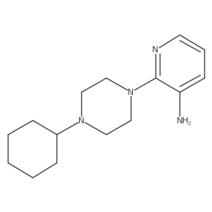 2-(4-Cyclohexylpiperazin-1-yl)pyridin-3-amine结构式