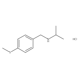 {[4-(Methylsulfanyl)phenyl]methyl}(propan-2-yl)amine hydrochloride Structure