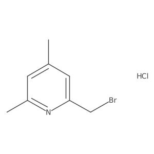 2-(Bromomethyl)-4,6-dimethylpyridine hydrochloride结构式