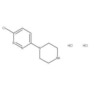 3-Chloro-6-piperazin-1-ylpyridazine dihydrochloride Structure