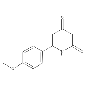 6-(4-Methoxyphenyl)piperidine-2,4-dione Structure
