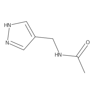 N-[(1H-pyrazol-4-yl)methyl]acetamide结构式