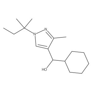 cyclohexyl[1-(1,1-dimethylpropyl)-3-methyl-1H-pyrazol-4-yl]methanol Structure