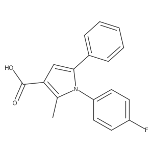 1-(4-Fluorophenyl)-2-methyl-5-phenylpyrrole-3-carboxylic acid Structure