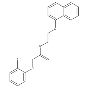 2-(2-fluorophenoxy)-N-(2-(quinolin-8-yloxy)ethyl)acetamide Structure