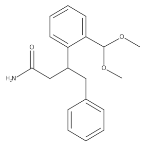3-(2-Dimethoxymethyl-phenyl)-4-phenyl-butyramide Structure