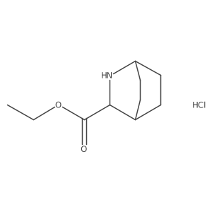 ethyl (1R,3S,4S)-2-azabicyclo[2.2.2]octane-3-carboxylate hydrochloride结构式