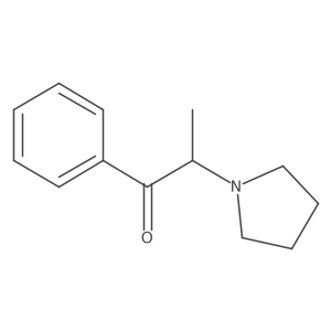 alpha-Pyrrolidinopropiophenone, (S)-结构式