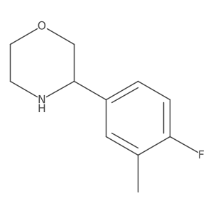 3-(4-Fluoro-3-methylphenyl)morpholine结构式