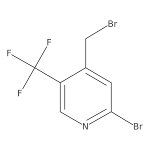 2-Bromo-4-bromomethyl-5-(trifluoromethyl)pyridine结构式
