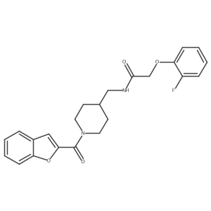 N-((1-(benzofuran-2-carbonyl)piperidin-4-yl)methyl)-2-(2-fluorophenoxy)acetamide Structure