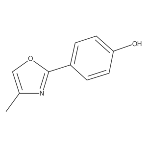 4-(4-Methyl-2-oxazolyl)phenol结构式