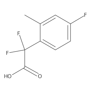 2,2-Difluoro-2-(4-fluoro-2-methylphenyl)acetic acid Structure