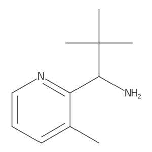 2,2-Dimethyl-1-(3-methylpyridin-2-yl)propan-1-amine Structure