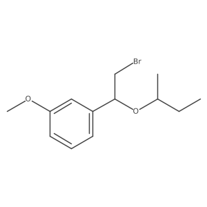 1-(2-Bromo-1-(sec-butoxy)ethyl)-3-methoxybenzene Structure