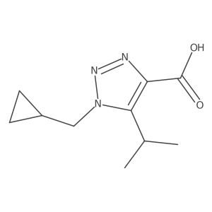 1-(cyclopropylmethyl)-5-(propan-2-yl)-1H-1,2,3-triazole-4-carboxylic acid Structure