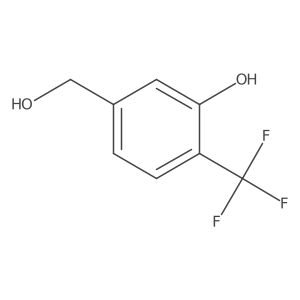 3-Hydroxy-4-(trifluoromethyl)benzyl alcohol Structure