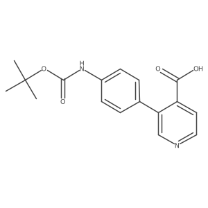 3-(4-BOC-Aminophenyl)isonicotinic acid Structure