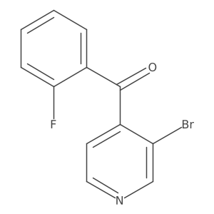 Methanone, (3-bromo-4-pyridinyl)(2-fluorophenyl)- Structure