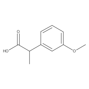 (S)-2-(3-methoxyphenyl)propanoic acid结构式