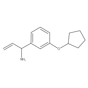 1-(3-Cyclopentyloxyphenyl)prop-2-enylamine结构式