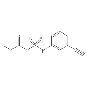 Methyl 2-[(3-ethynylphenyl)sulfamoyl]acetate结构式