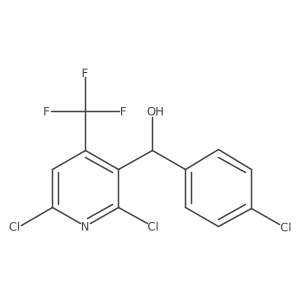 (4-Chloro-phenyl)-(2,6-dichloro-4-trifluoromethyl-pyridin-3-yl)-methanol结构式