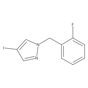 1-(2-fluorobenzyl)-4-iodo-1H-pyrazole Structure