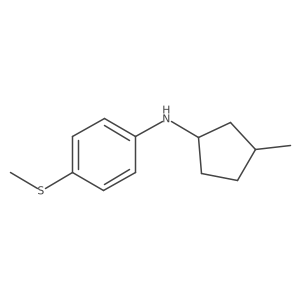 N-(3-Methylcyclopentyl)-4-(methylsulfanyl)aniline结构式