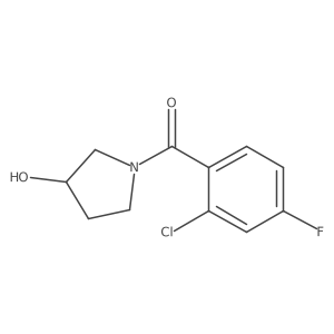 1-(2-Chloro-4-fluorobenzoyl)pyrrolidin-3-ol结构式