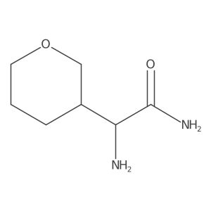 2-Amino-2-(oxan-3-yl)acetamide Structure