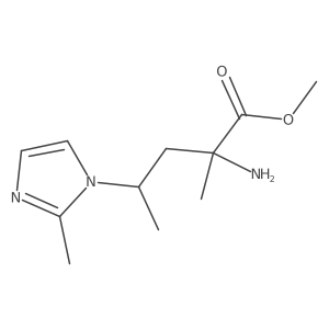 Methyl 2-amino-2-methyl-4-(2-methyl-1h-imidazol-1-yl)pentanoate Structure