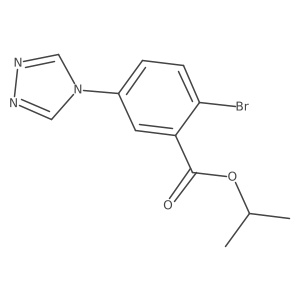 Isopropyl 2-bromo-5-(4H-1,2,4-triazol-4-yl)benzoate结构式