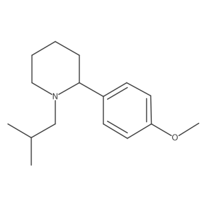 1-Isobutyl-2-(4-methoxyphenyl)piperidine Structure