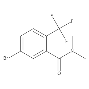 5-Bromo-N,N-dimethyl-2-(trifluoromethyl)benzamide结构式