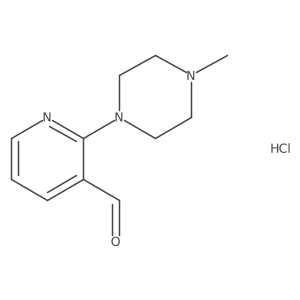 2-(4-Methylpiperazin-1-yl)nicotinaldehyde hydrochloride结构式