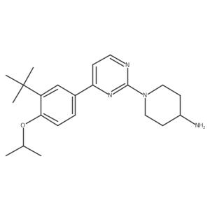 1-(4-(3-(Tert-butyl)-4-isopropoxyphenyl)pyrimidin-2-yl)piperidin-4-amine Structure